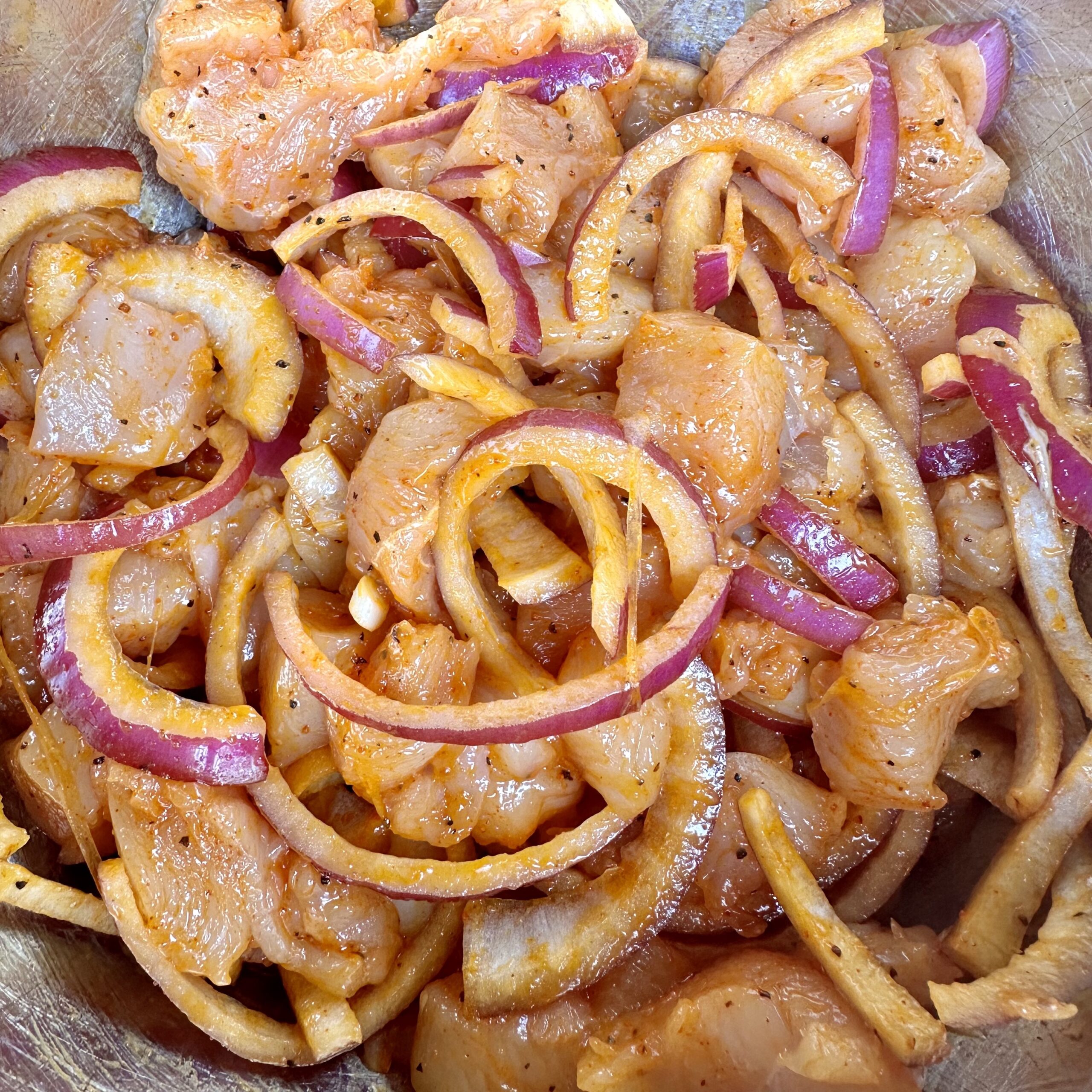 Chicken and onion