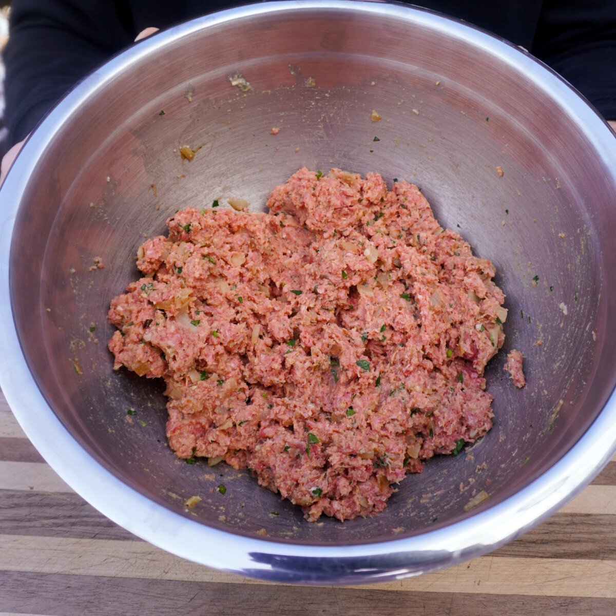 blended meatloaf ingredients.