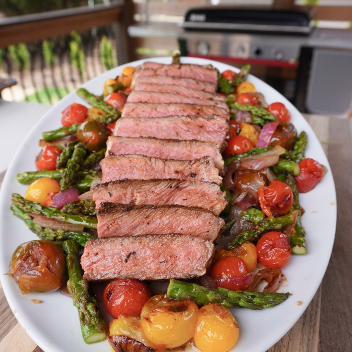 Easy Steak and Veggie Dinner.